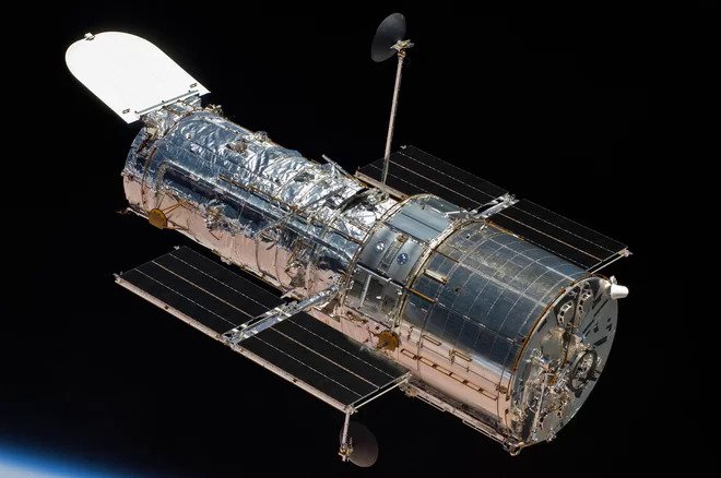 NASA's Hubble Space Telescope, which launched to Earth orbit in 1990